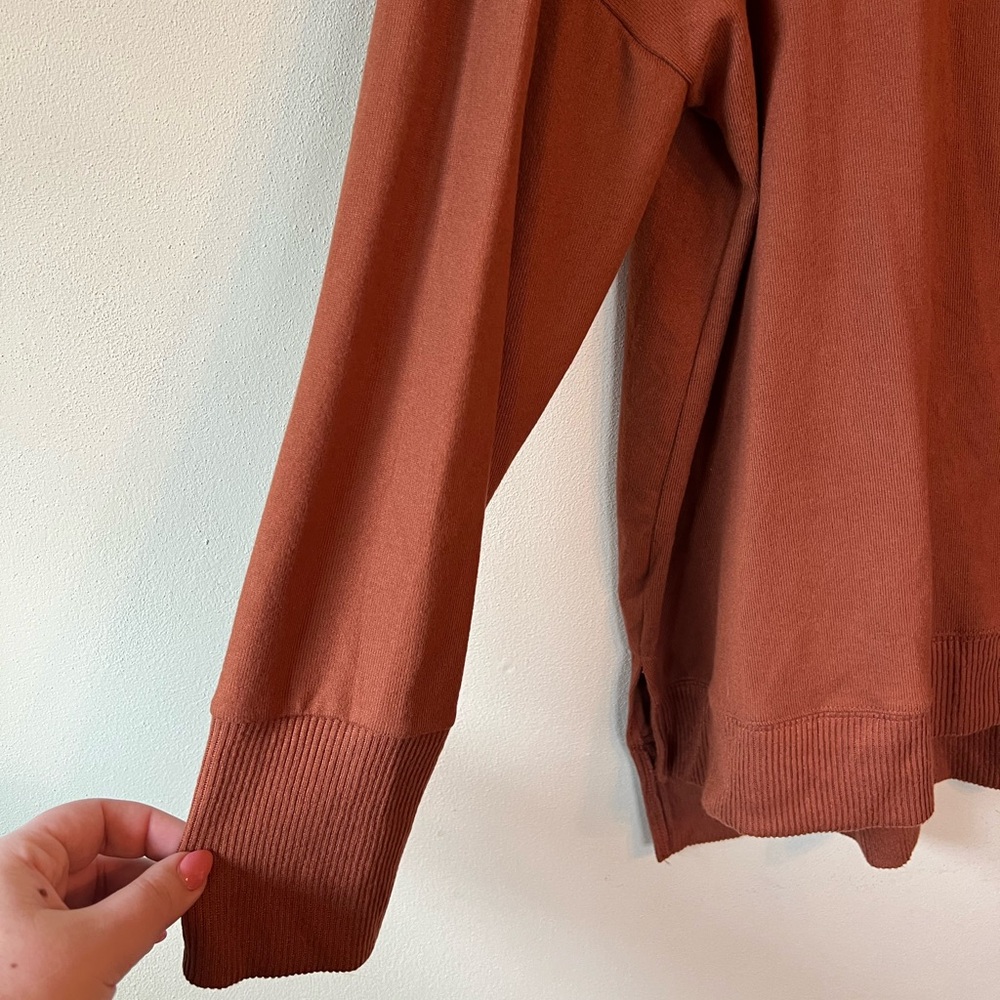 Plus Size Rust Crew Neck Long Sleeve Sweater NWT - Picture 4 of 8